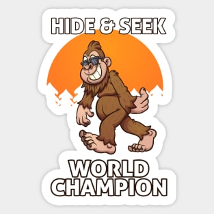 Bigfoot walking Sticker